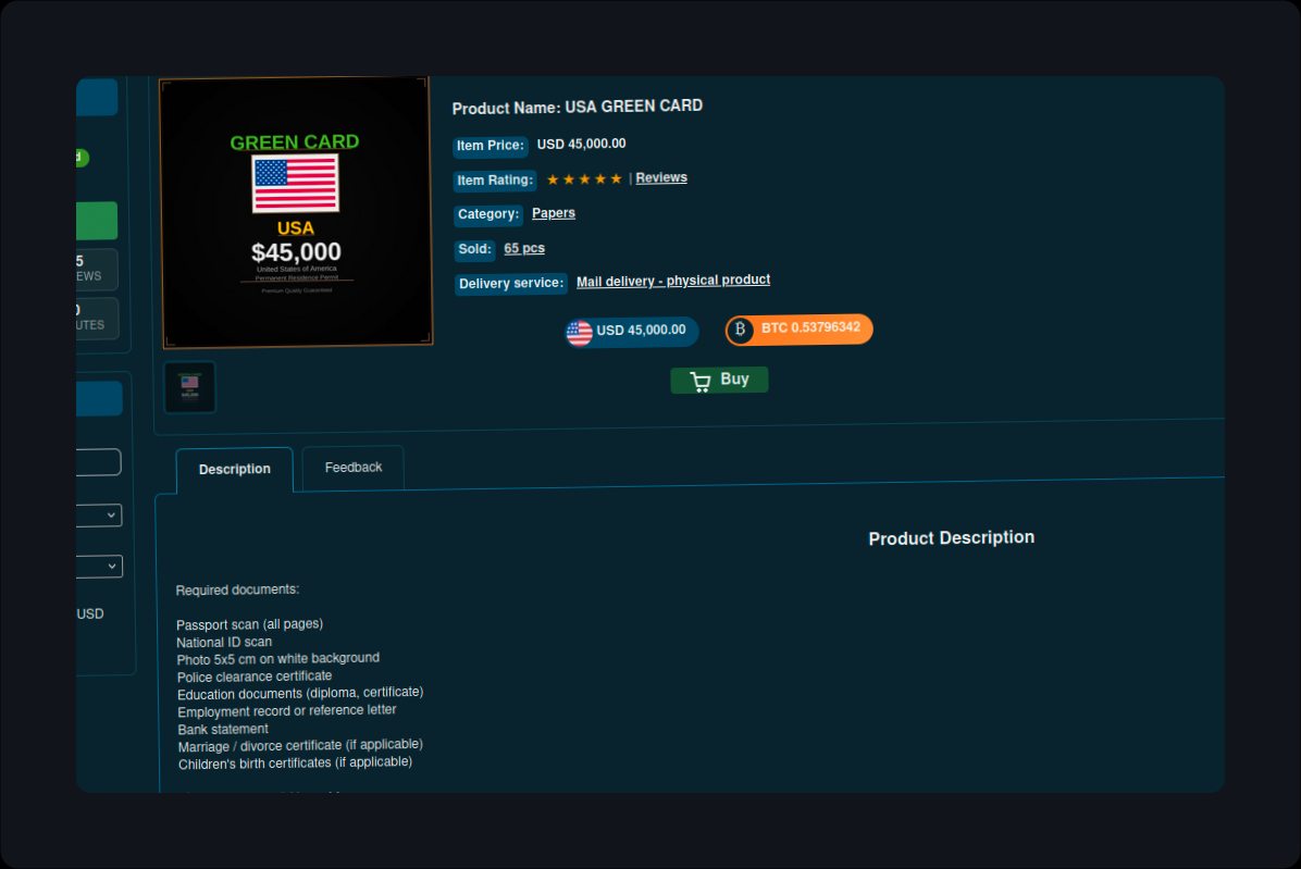 Comparison of passport prices